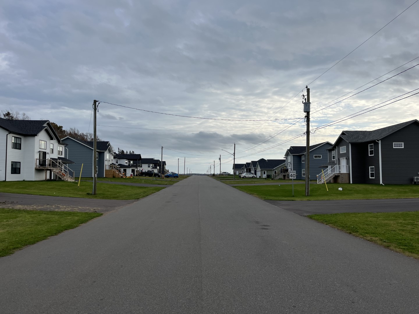 West River paved road with new 2 story homes.